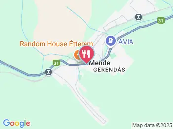 Mendei Kurc Csárda Mende a térképen