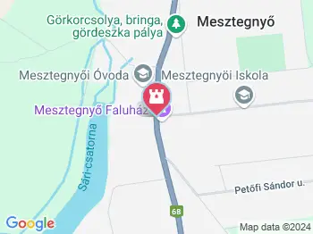Faluház - Erdei Iskola Mesztegnyő a térképen