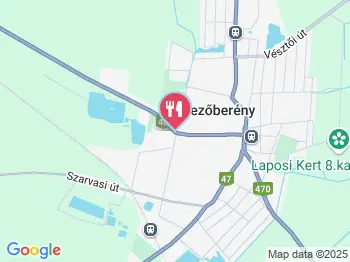 Tópart Vendéglő Mezőberény a térképen