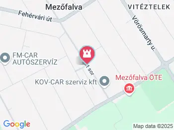 Szovjet hősi emlékmű Mezőfalva a térképen