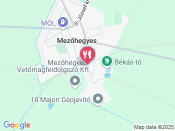 Centrál Étterem Mezőhegyes a térképen