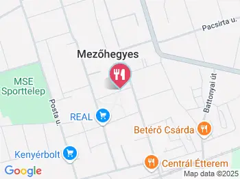 Erika Cukrászda Mezőhegyes a térképen