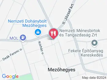 Hangai Kávézó Mezőhegyes a térképen