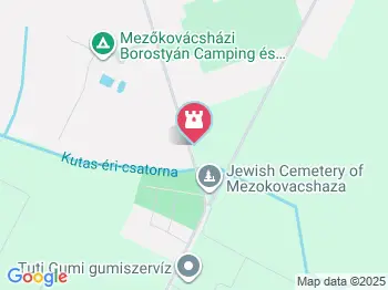 Borostyán Camping és Strandfürdő Mezőkovácsháza a térképen