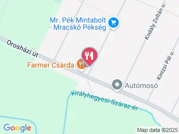 Farmer Csárda Mezőkovácsháza a térképen