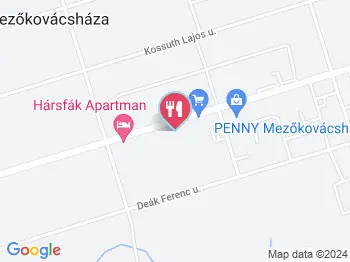 Hangulat Söröző & Pizzéria Mezőkovácsháza a térképen