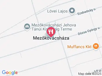 Muffancs Pékség Mezőkovácsháza a térképen
