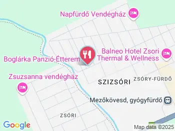 Boglárka Panzió-Étterem ás Apartmanházak Mezőkövesd a térképen