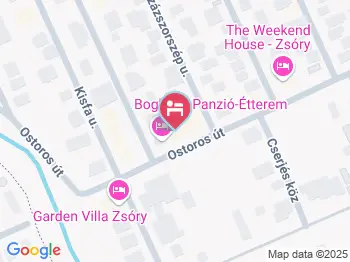 Boglárka Panzió-Étterem Mezőkövesd a térképen