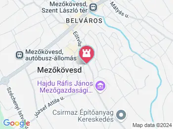 Fehér Tibor fazekasműhelye Mezőkövesd a térképen