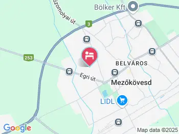 Hidaskapus Vendégházak Mezőkövesd a térképen