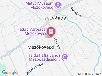 Kisjankó Bori Emlékház Mezőkövesd a térképen