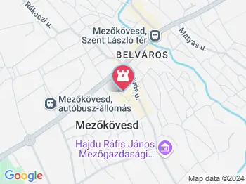 Mézeskalácsos tájház Mezőkövesd a térképen