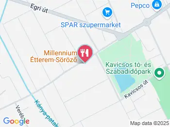 Millennium Étterem Mezőkövesd a térképen