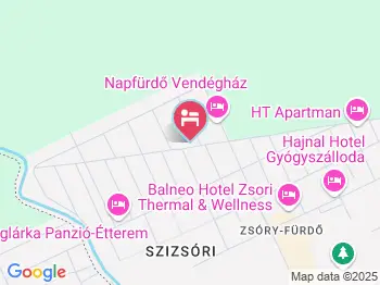 Napraforgó Vendégház Mezőkövesd a térképen