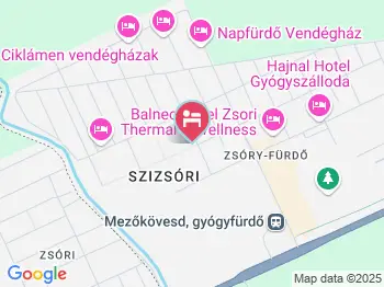 Nefelejcs Hotel Mezőkövesd a térképen