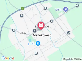 Népi Művészetek Háza Mezőkövesd a térképen