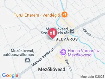 Pizza 6 Mezőkövesd a térképen