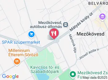 Rozetta-Coop Mezőkövesd a térképen