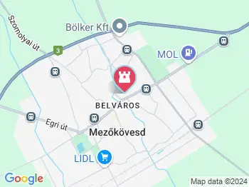 Szent László plébánia Mezőkövesd a térképen