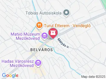 Takács István Életmű Kiállítás Mezőkövesd a térképen