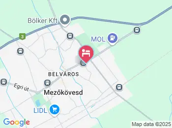 Vigadó Hotel Étterem Mezőkövesd a térképen