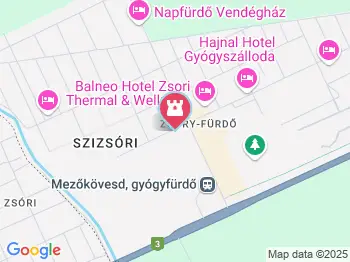 Zsóry Gyógy- és Strandfürdő Mezőkövesd a térképen