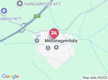 Csikós Panzió Mezőnagymihály a térképen