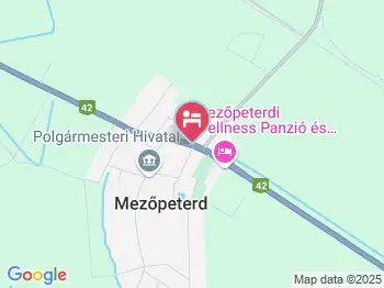 Bástya Panzió Mezőpeterd a térképen