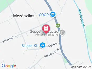 Németh László Emlékház Mezőszilas a térképen