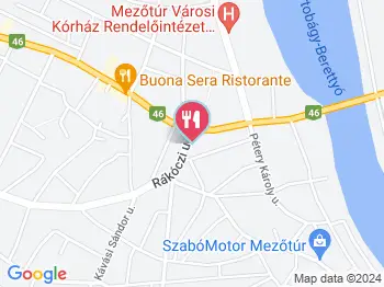 Alfi Pékség Mezőtúr a térképen