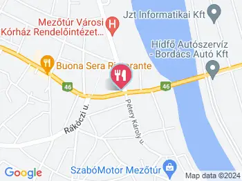 Borostyán Étterem Mezőtúr a térképen