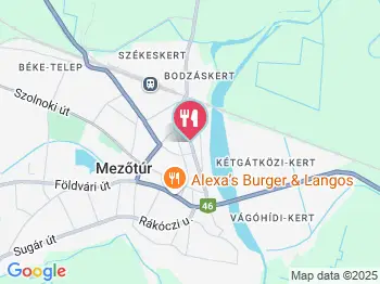 Gyöngyhalász Étterem Mezőtúr a térképen