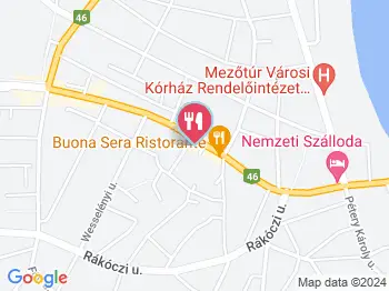 Magyarkanizsa Pék Mezőtúr a térképen