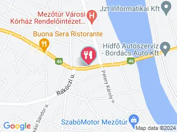 Margaréta Cukrászda Mezőtúr a térképen