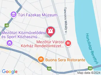 Zsinagóga Mezőtúr a térképen