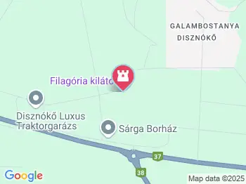 Filagória kilátó Mezőzombor a térképen