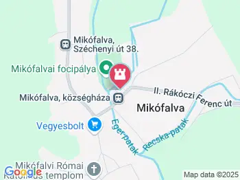 Emlékmű Mikófalva a térképen