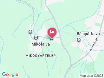 Liget Apartman Mikófalva a térképen