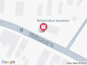 Református templom Milota a térképen