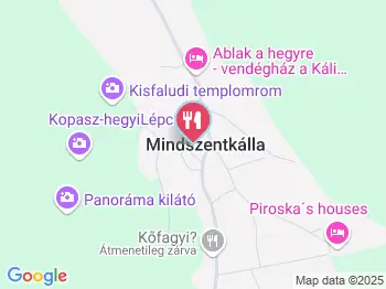 Káli-kapocs Mindszentkálla a térképen