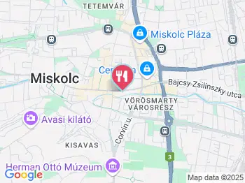 Adria Fagyizó Miskolc a térképen