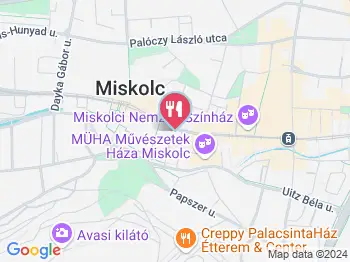 Archibald Bisztró Miskolc a térképen