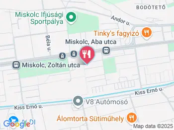 Avasi Cukrászda Miskolc a térképen