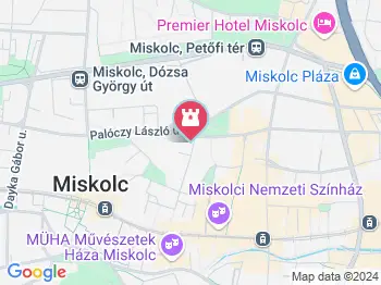 Belvárosi Református Kakas-templom Miskolc a térképen