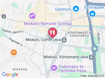 Bodega Bistro Miskolc a térképen