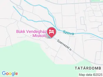 Bükk Vendégház Miskolc a térképen
