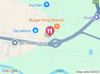 Burger King Miskolc a térképen
