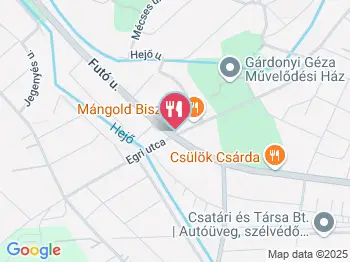 Csülök Csárda Miskolc a térképen