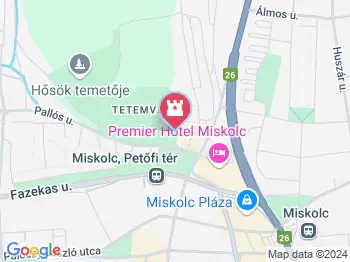 Deszkatemplom Miskolc a térképen